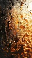 Golden liquid glistens through textured surface on a warm summer evening at a local gathering photo
