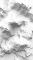 Intricate lines create an abstract representation of topographical features and natural forms on a white background photo