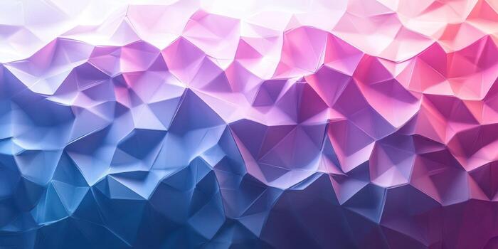 Colorful abstract texture with geometric shapes blending in shades of pink and blue photo