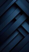 Dynamic arrangement of blue geometric shapes forming an intricate pattern photo