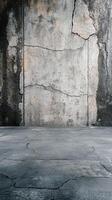 Textured concrete wall and floor in urban space created for artistic backgrounds and modern aesthetics photo