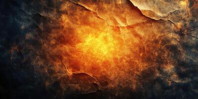 Fiery abstract texture with warm hues creating depth and intensity in a dark background photo