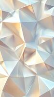 Geometric abstract design with multidimensional shapes in soft hues and a three-dimensional effect photo