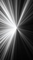 Light rays emanating from a central point create a dynamic burst of energy in a dark setting photo