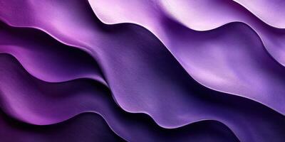 Colorful waves of purple and violet fabric create a stunning abstract texture photo