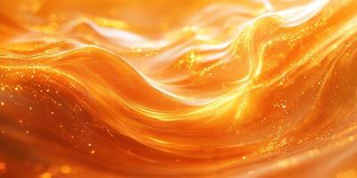 Vibrant orange waves with sparkling detail create a dynamic and captivating visual experience photo