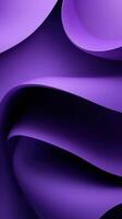 Dynamic purple abstract design showcases flowing shapes that create a sense of depth and movement in a modern aesthetic photo