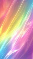 Colorful abstract swirl of light and energy with rainbow hues on a soft background creating a dreamy atmosphere photo
