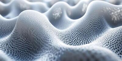 Intricate texture showcases detailed wave patterns resembling a soft, organic material in a close-up view photo