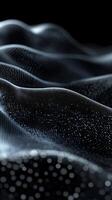 Textural waves of light and shadow create a mesmerizing visual experience in a dark setting photo