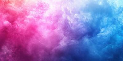 Colorful abstract smoke pattern blending shades of pink and blue in a vibrant artistic display photo