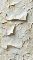 Wrinkled and crumpled texture of aged paper in a neutral color showcasing organic patterns and folds in natural light photo