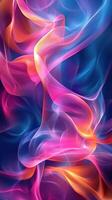 Colorful swirling patterns create a dynamic and vibrant abstract design in shades of pink, blue, and orange photo