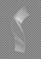 Transparent Tape Strip Perfect for Creative Designs, DIY Projects, and Editing Purposes vector