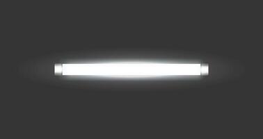 Neon Led Light Tube Glowing Lamp in Vibrant Colors, creating a striking ambiance vector