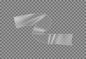 Transparent Tape Strip Perfect for Creative Designs, DIY Projects, and Editing Purposes vector