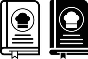 Recipe book icon. Cookbook icon set. Food recipe book sign. A kitchen reference containing recipes symbol. flat style. vector