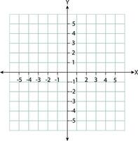 Blank cartesian coordinate system in two dimensions. Rectangular orthogonal coordinate plane with axes X and Y on squared grid. Math scale template. vector