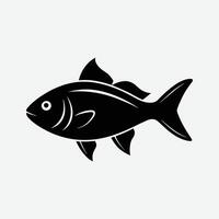 A fish icon on white background vector