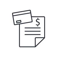 credit icons isolated on White Background. Flat style design vector