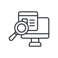 advertising icons isolated on White Background. Flat style design vector