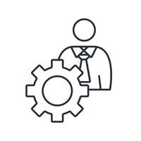 management icons isolated on White Background. Flat style design vector
