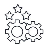 satisfaction icons isolated on White Background vector