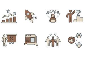 Community Manager elements for infographic vector