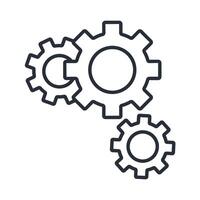 system icons isolated on White Background. Flat style design vector