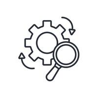 diligence icons isolated on White Background. Flat style design vector