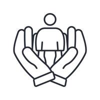 help icons isolated on White Background. Flat style design vector