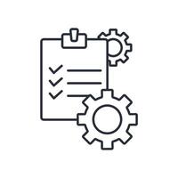 procedures icons isolated on White Background. Flat style design vector