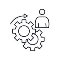 ongoing operation icons isolated on White Background. Flat style design vector
