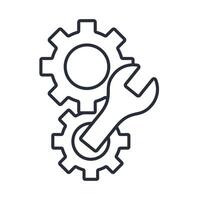 maintenance icons isolated on White Background. Flat style design vector