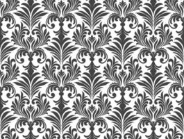 Damask pattern seamless wallpaper. Seamless ornament in the baroque style. Damask flower paisley elements. vector