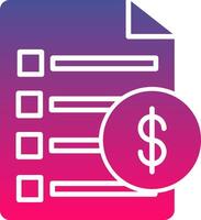 Invoice Icon Symbol vector