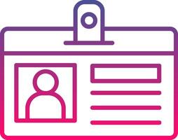 Identification Card Icon Symbol Art Sign vector