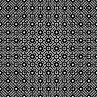 Black and white geometric design with endless rhythm shapes vector