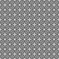 Monochromatic mosaic design with infinite repetition, showcasing elegant black and white patterns vector