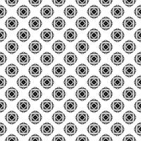 Grayscale ornamental arrangement with continuous flow, combining sophisticated black and white vector