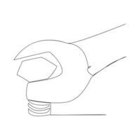 Continuous Line Drawings for Labour Day vector