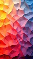 Colorful abstract textured backdrop with vibrant gradient shades from yellow to purple photo
