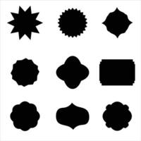 geometric shapes and icons vector