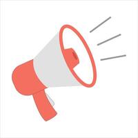 Icon, loudspeaker on white background vector