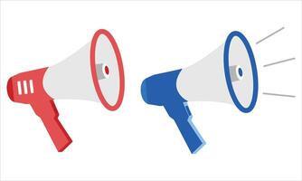 Megaphone icon set Illustration is isolated on white background vector