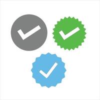check mark icon set illustration vector