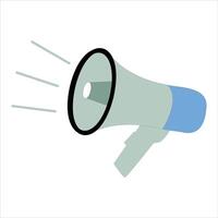 Megaphone graphic icon. Megaphone sign isolated on white background. vector