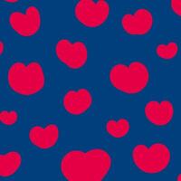 Seamless patterns with blue and red hearts background Space for selling products, backdrop, wallpaper, background, text. Vintage style background. illustration. vector