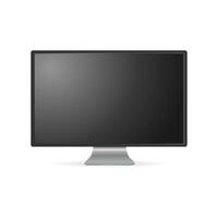 Realistic Modern TV Screen. Minimalistic Stylish Lcd Panel, Led TV Frame vector