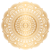 Elengant Gold Mandala Pattern png